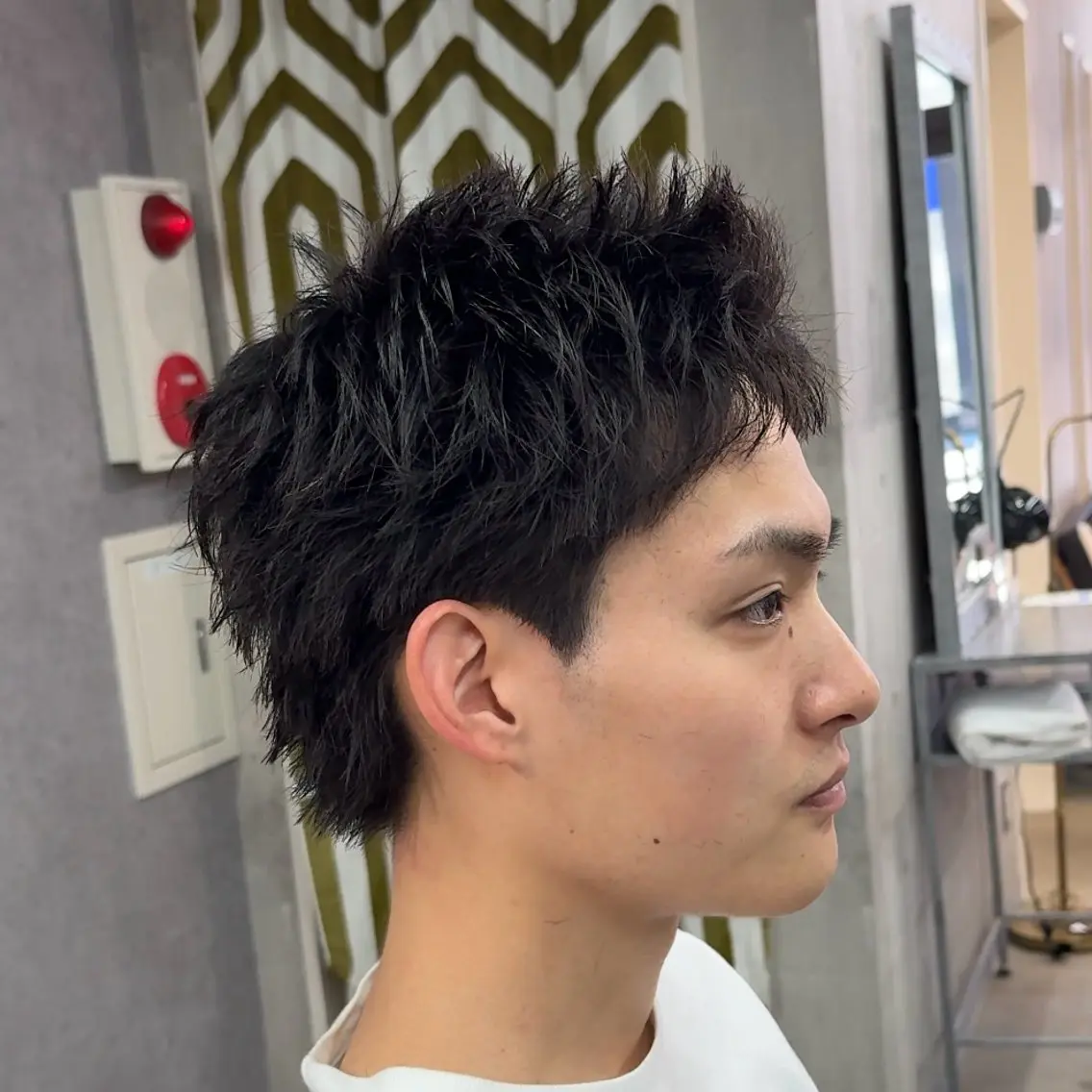 ショート パーマ ヘアアレンジ メンズ MENIN メンズ サロン　望月　涼太のヘアスタイル