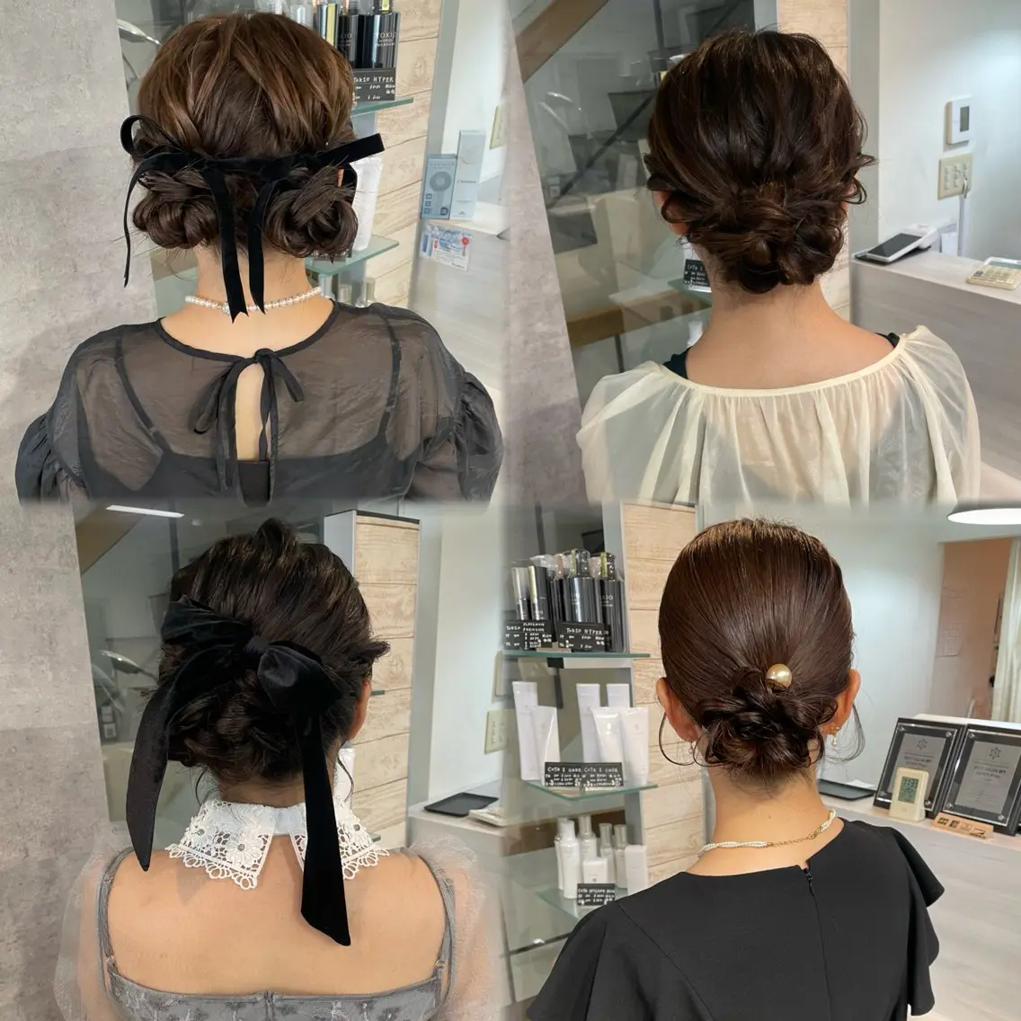 【大切なご予定の前に‼️】シニヨンアレンジ🎀の写真