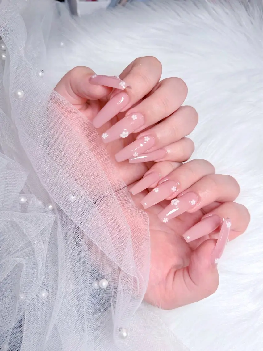 ネイル 韓国ネイル ピンク ハンドネイル GOHOUBI Nail 心斎橋店のネイルデザイン