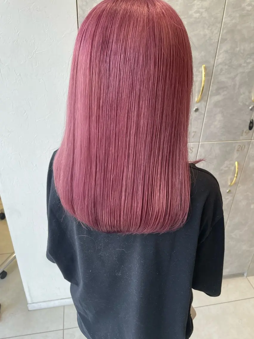 セミロング カット ヘアカラー 顔まわり/インナー カラー/　syuriのその他イメージ