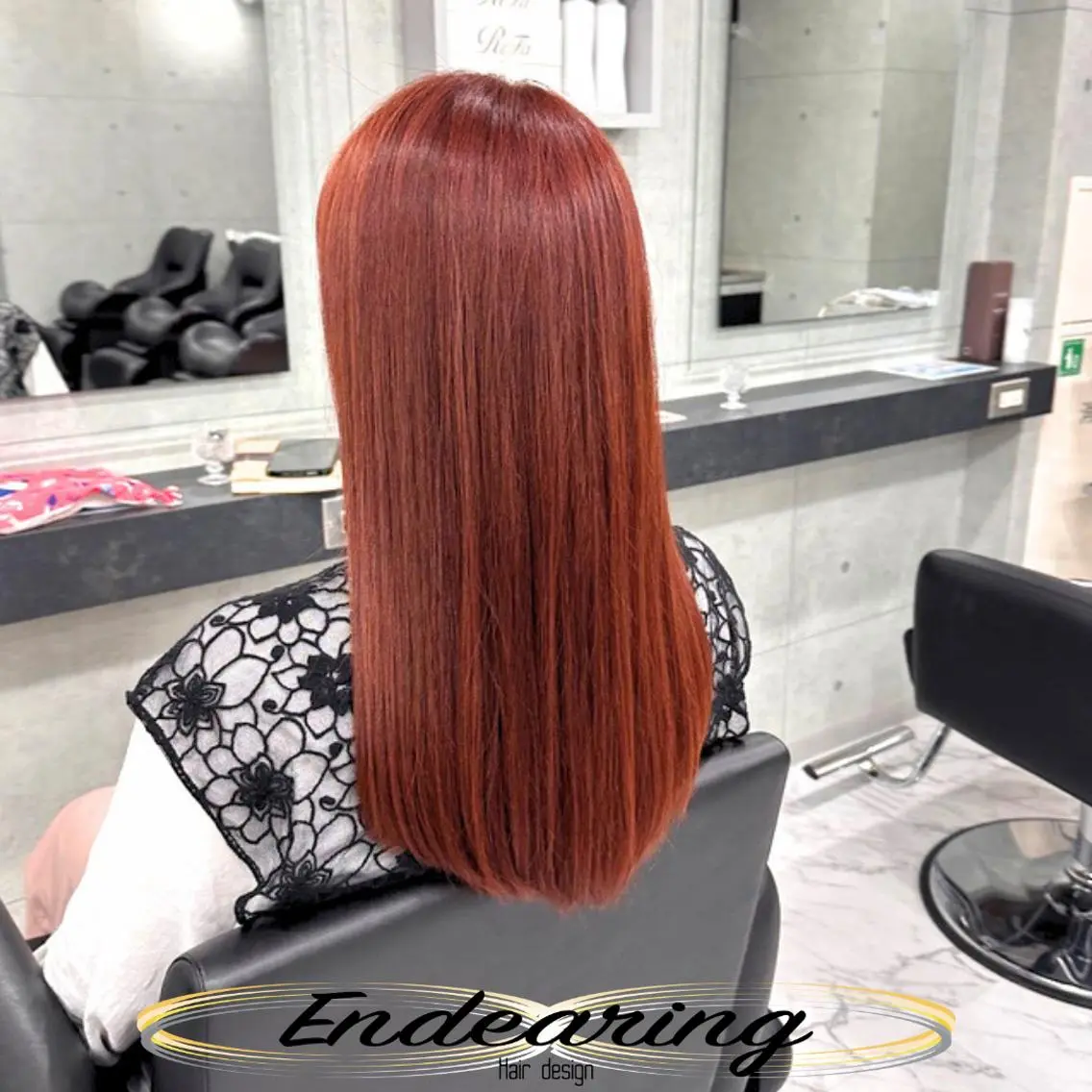 カラー アディクシーカラー 透明感カラー オレンジ オレンジピンク ピンクカラー ヘアカラー Endearing 銀座/YOKOのヘアスタイル