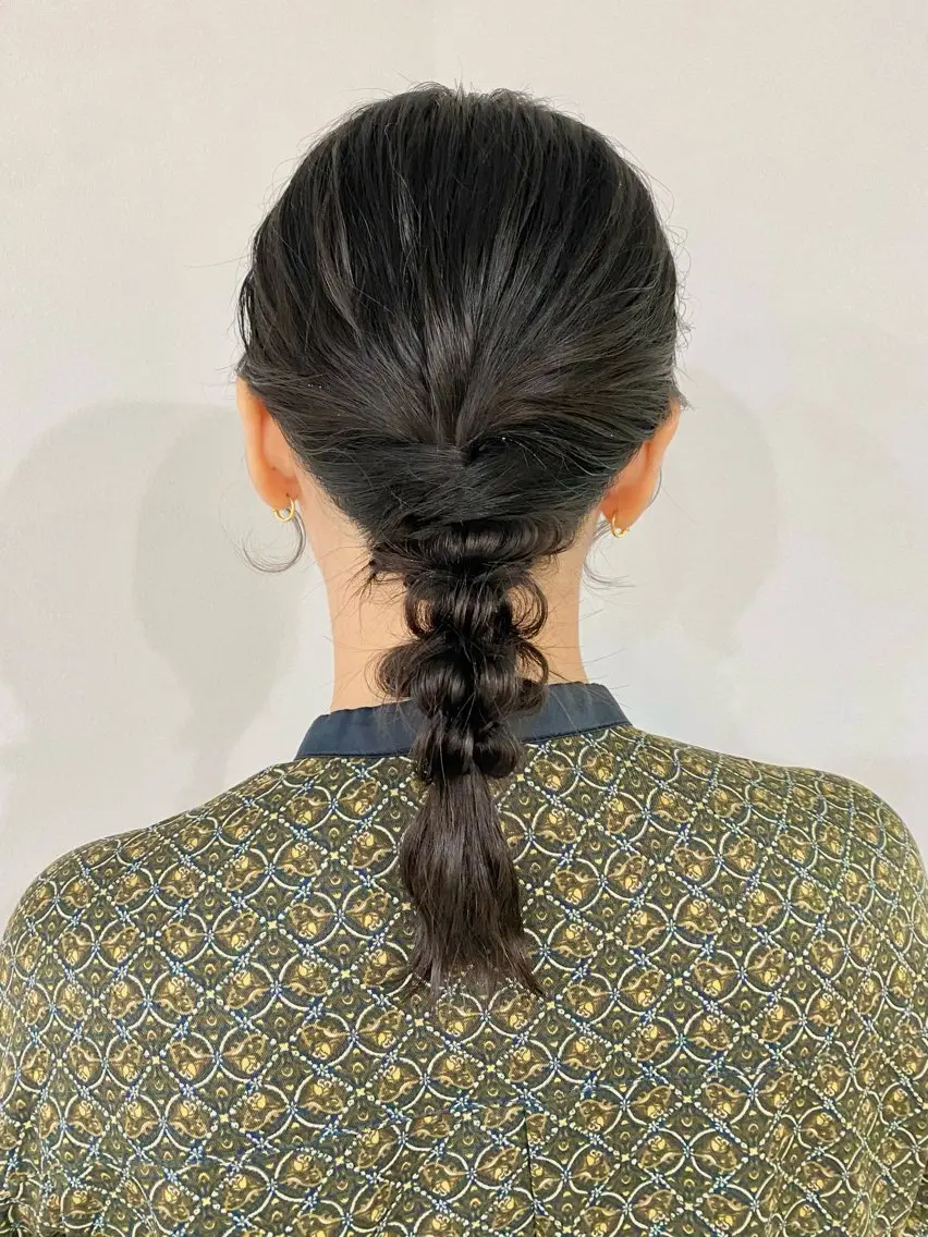ヘアセット　練習モデルさん　仕上がりのお写真必須の写真