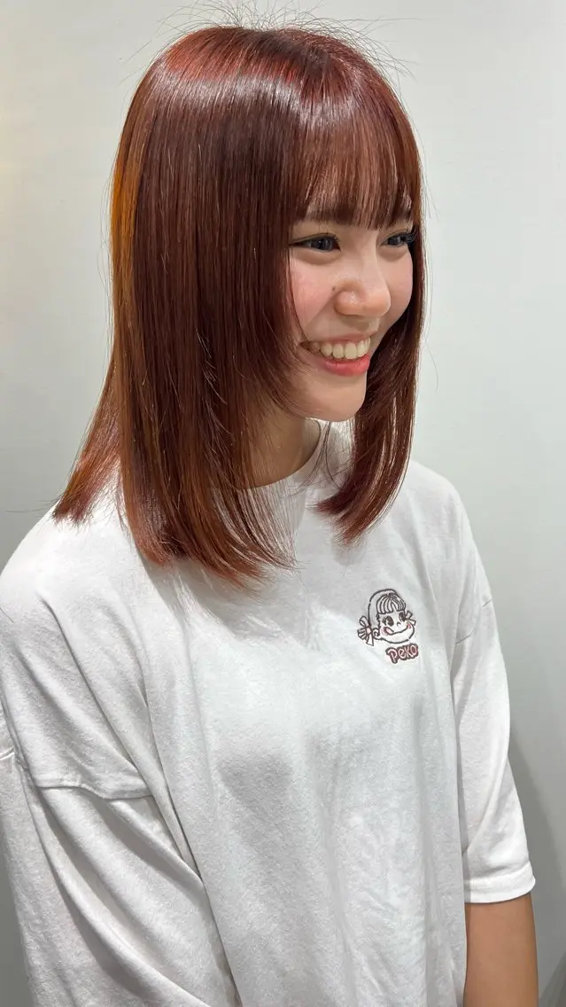 カラー ブラウンカラー ヘアカラー 山本 麗のヘアスタイル