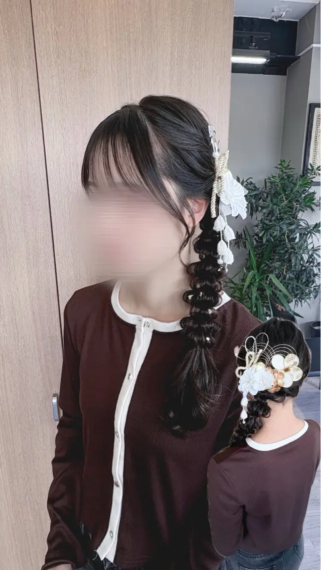 ロング ヘアアレンジ 成人式 ヘアセット arika さやのマツエク・マツパデザイン
