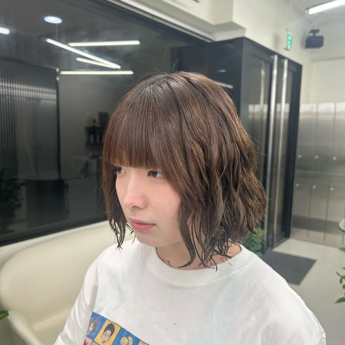 ミディアム パーマ パーマ レディース/ボブ パーマ/ 田中育斗のヘアスタイル
