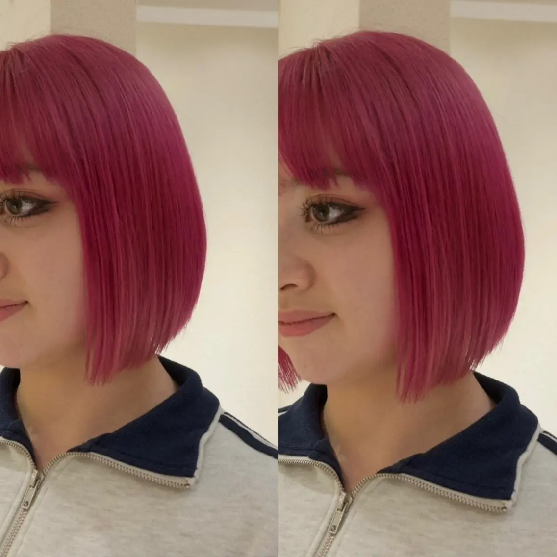 ミディアム カラー ブリーチ ボブ ヘアカラー ブリーチカラー🌟/ ちさとのヘアスタイル