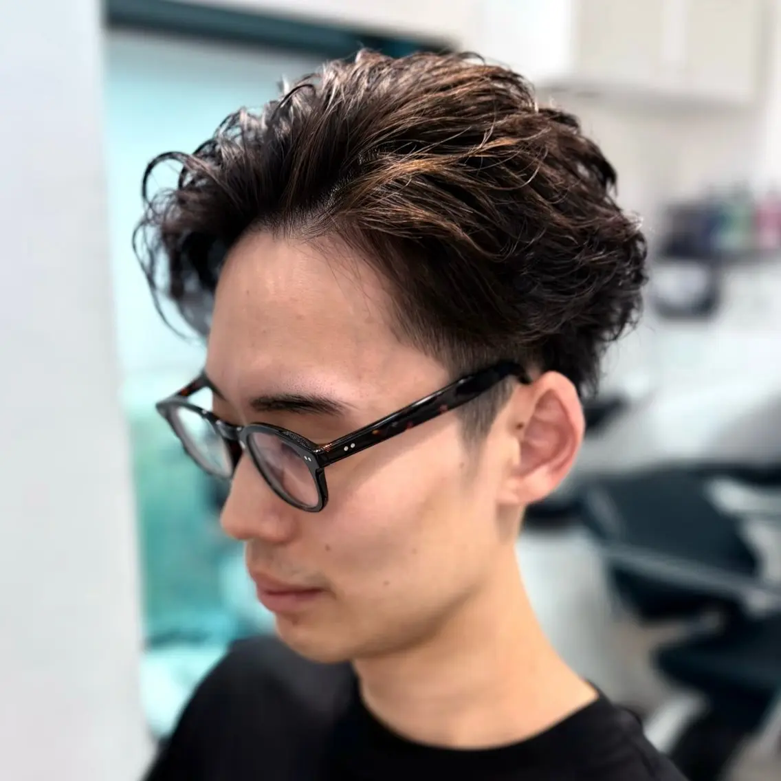 ショート パーマ 大人メンズスタイル 小林秀徳のヘアスタイル