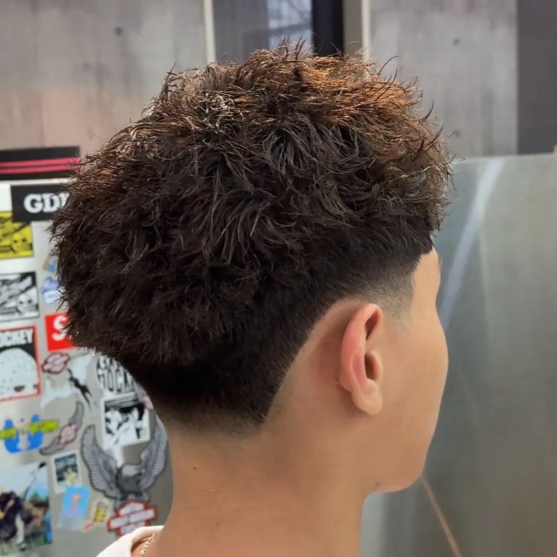 ショート パーマ ヘアアレンジ メンズ MENIN メンズ サロン　望月　涼太のヘアスタイル