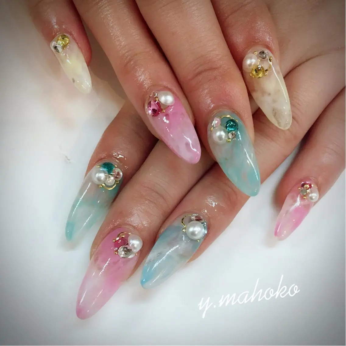 ネイル パラジェル有/ 長さだし/mahoのネイルデザイン
