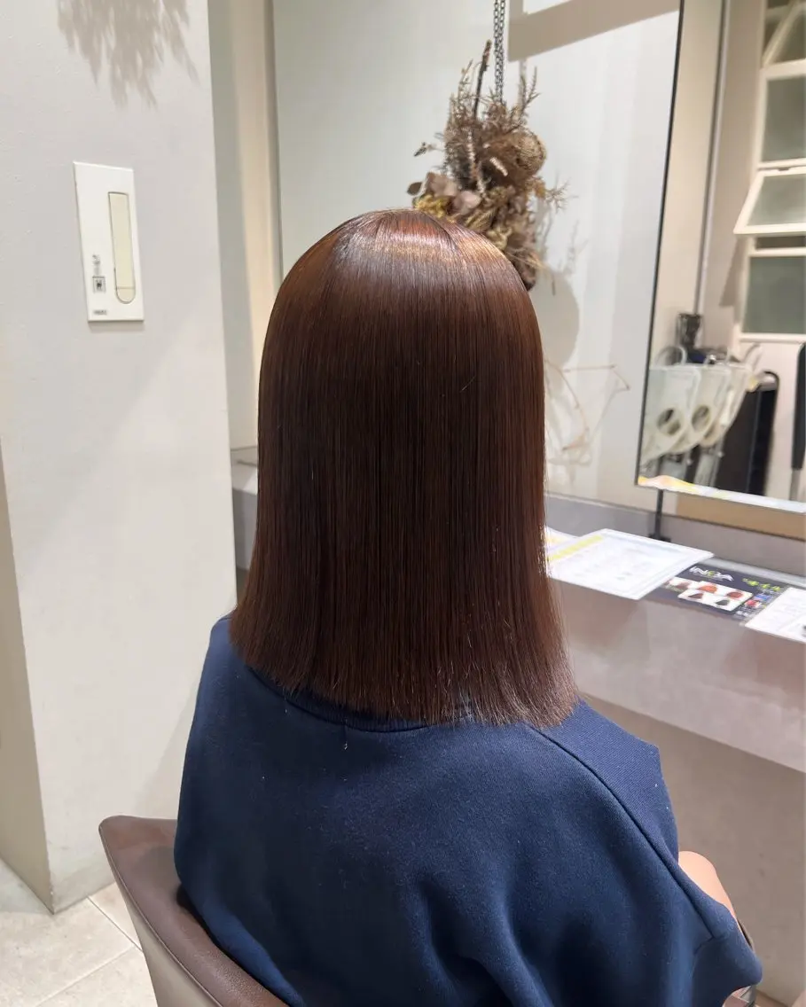 ミディアム パーマ ストレートパーマ 縮毛矯正 🫧Ai/ ロロネー森ノ宮💖のヘアスタイル