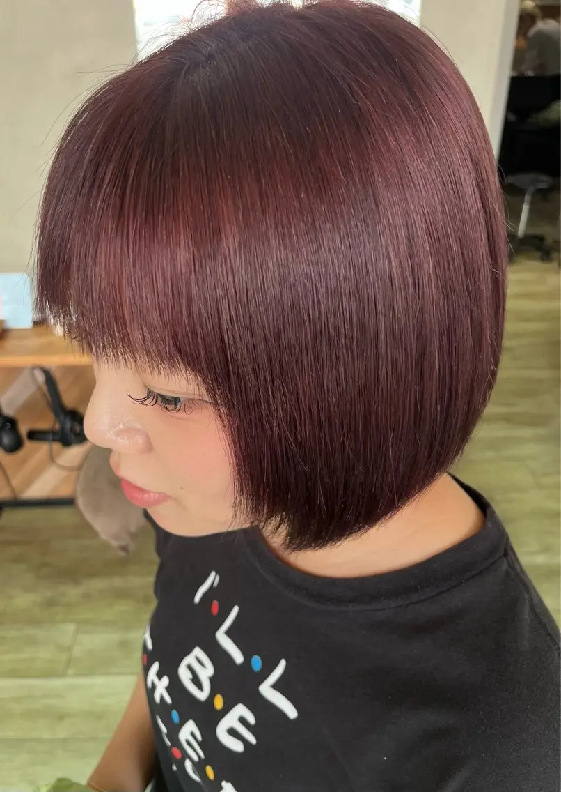 カラー 透明感カラー 水口 青俐のヘアスタイル
