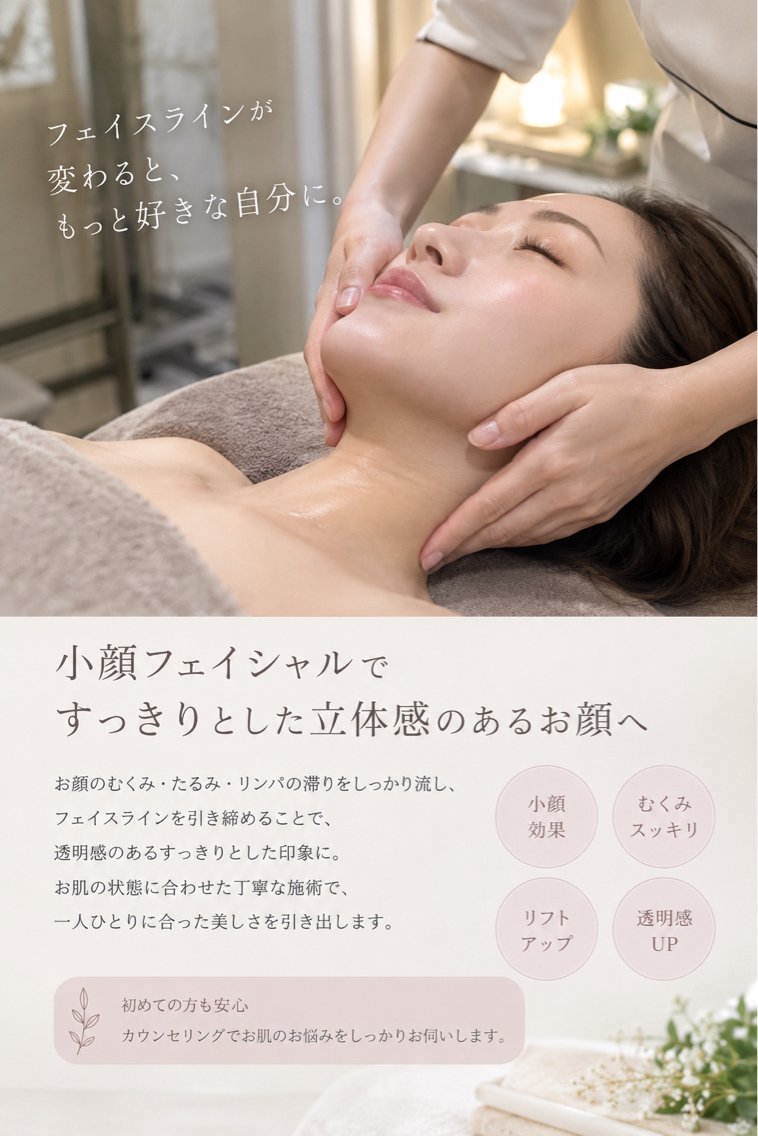 メンズ エステ リラク 小顔フェイシャル 専門店Soarのエステ・リラクイメージ