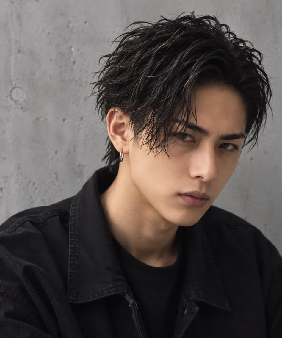パーマ メンズ Lumiere 鈴木翔平のヘアスタイル