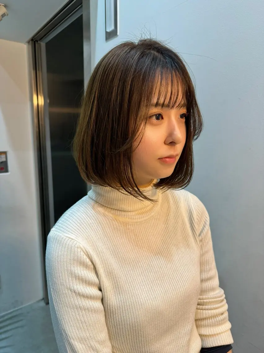 ショート カラー ボブ 畔上 尚也のヘアスタイル