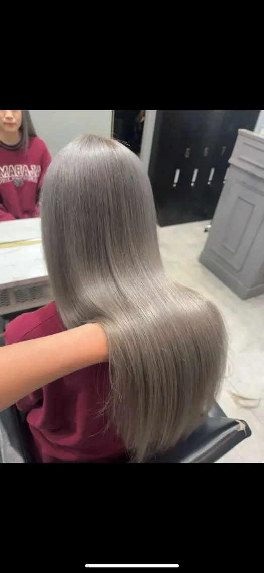 ロング カット ヘアカラー トリートメント 🩶ブリーチ/ レイヤー🩶フミカのヘアスタイル