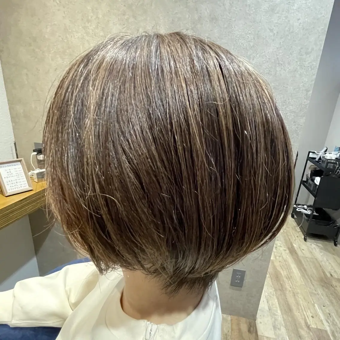 ショート ハイライト ショートヘア カット ヘアカラー トリートメント 渡邉 瑞生のヘアスタイル