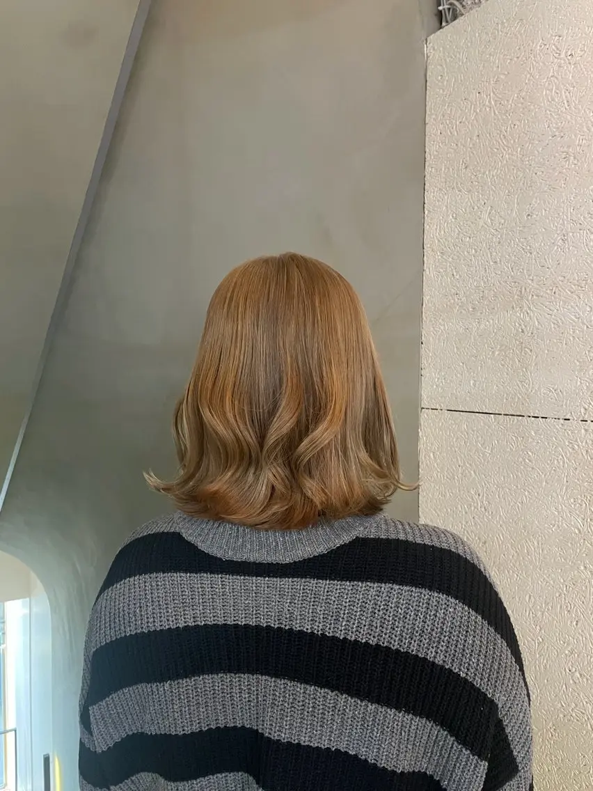 ミディアム ヘアカラー ミユウ /札幌美容師のヘアスタイル