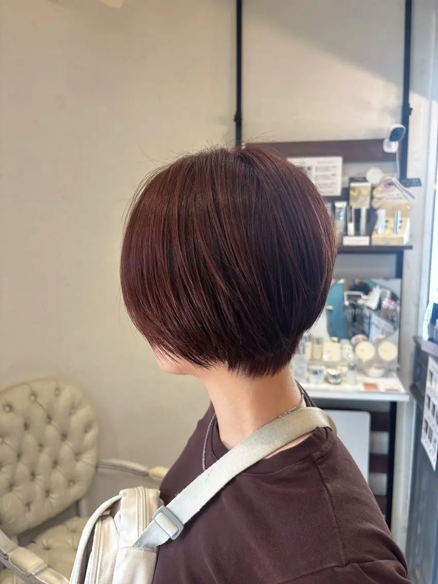 ショート カラー ショートヘア カット ヘアカラー トリートメント 河野穂香 /パーマモデル募集中のヘアスタイル