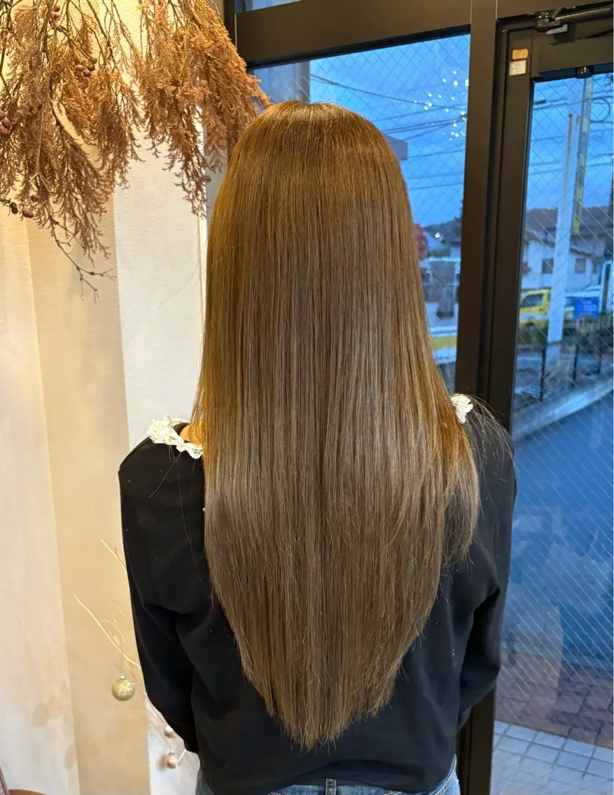 ロング カット ヘアカラー トリートメント 宮下 恵のヘアスタイル