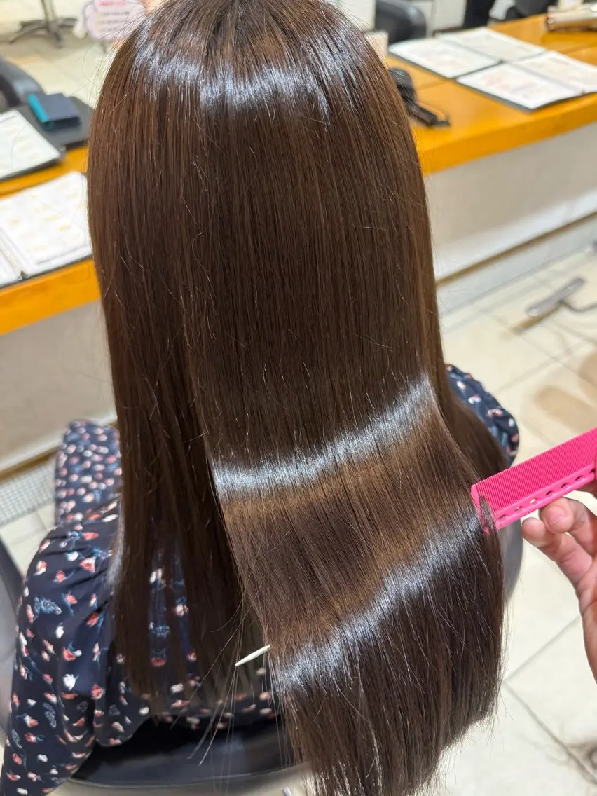 セミロング カラー 髪質改善 トリートメント ヘアカラー トリートメント 髪質改善/艶髪/大竹 穂香🦉のヘアスタイル