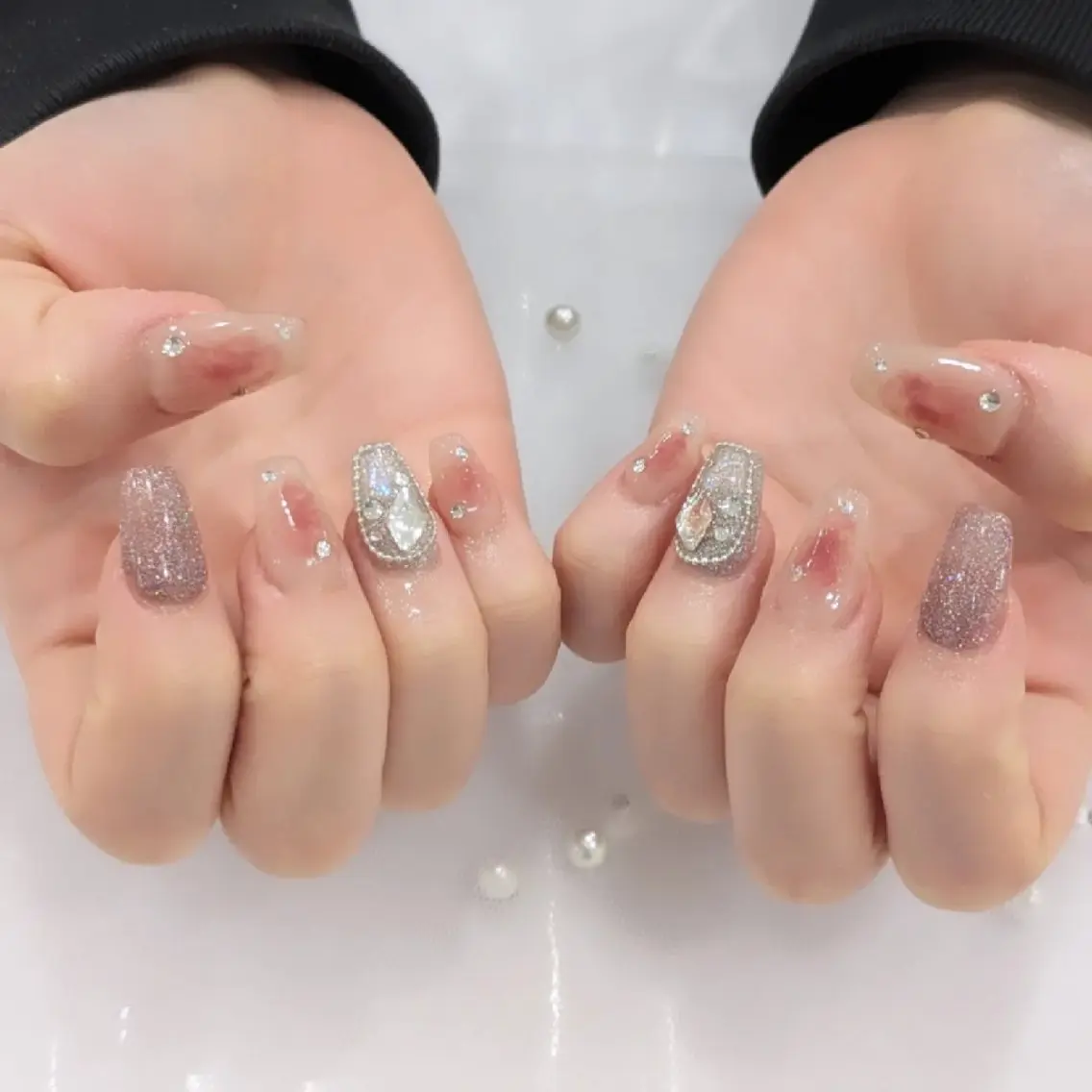 ネイル スカルプネイル Lily nail 船橋 yuki🍒のネイルデザイン