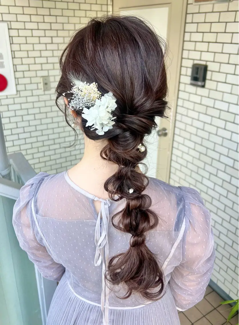 ヘアアレンジ ヘアセット 大人可愛いヘアメイク 💋🧚♀️しずかのヘアスタイル