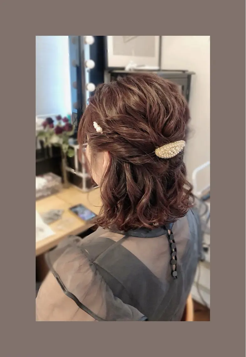 ヘアアレンジ ヘアセット 札幌円山ヘアメイク/ バーガスのヘアスタイル