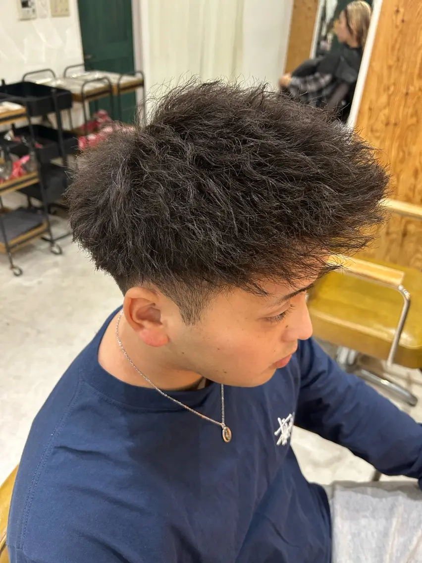 パーマ ヘアアレンジ メンズ カット パーマ 《海外ヘア特化》 早川 愛斗のヘアスタイル