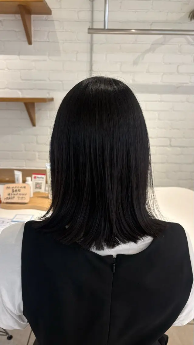ミディアム 縮毛矯正 🩵り ん🦋のヘアスタイル