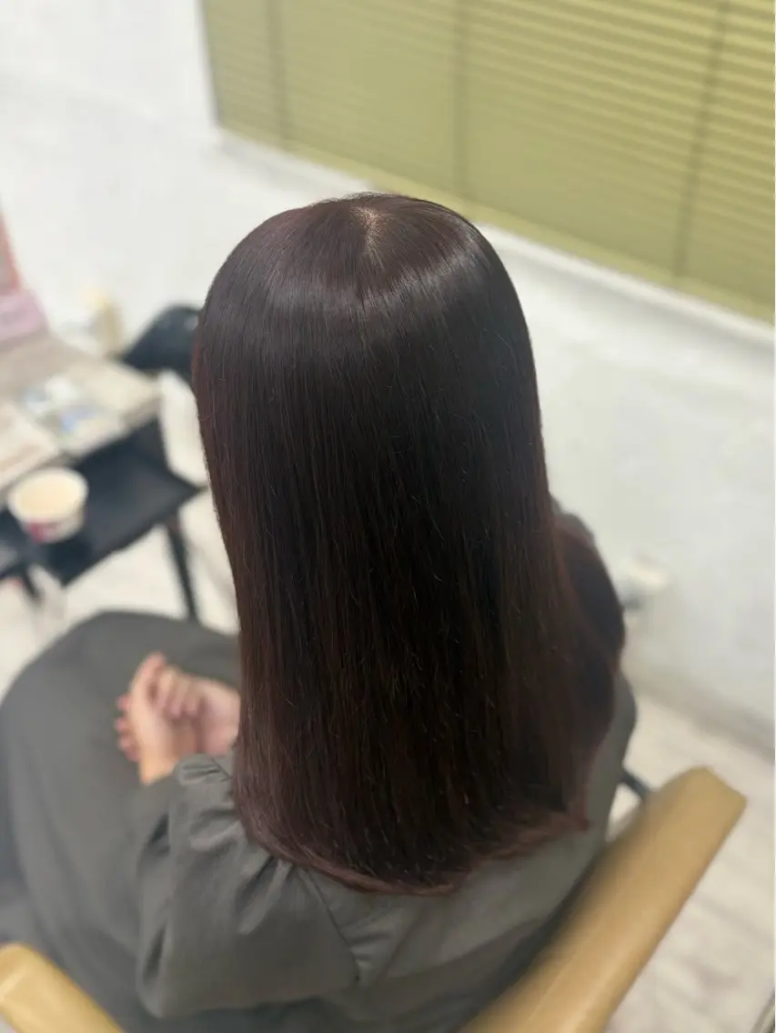 ロング カラー カット ヘアカラー トリートメント 暖色系カラー/ピンク Ririi🎀のヘアスタイル