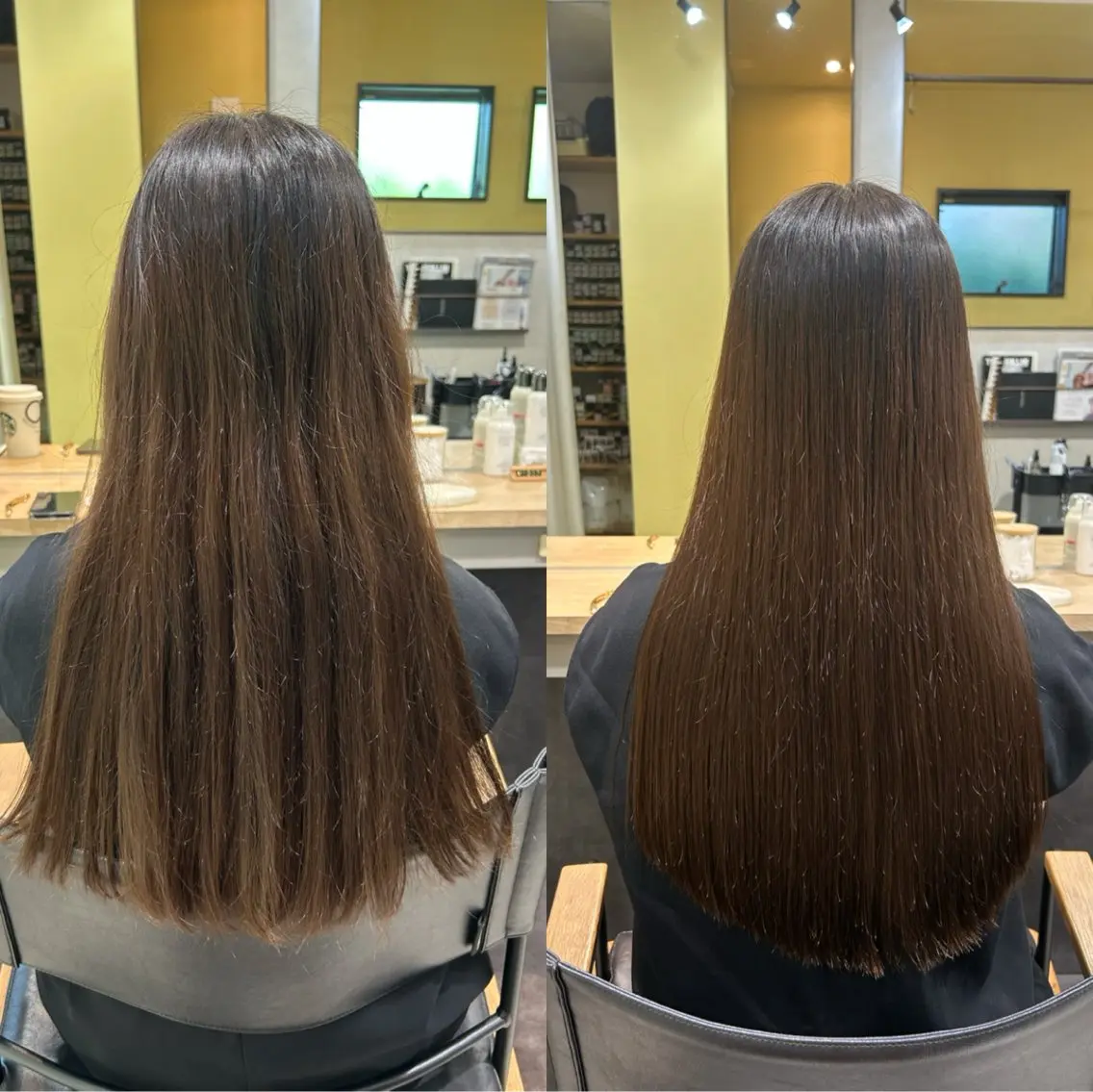 ロング パーマ 髪質改善 ストレートパーマ カット 縮毛矯正 トリートメント hubhair レイヤー/透明感のヘアスタイル