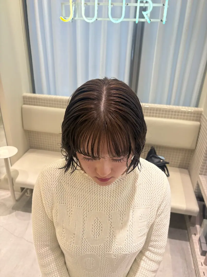 ショート パーマ YUURI⭐︎ ヒナ･:*+.のヘアスタイル