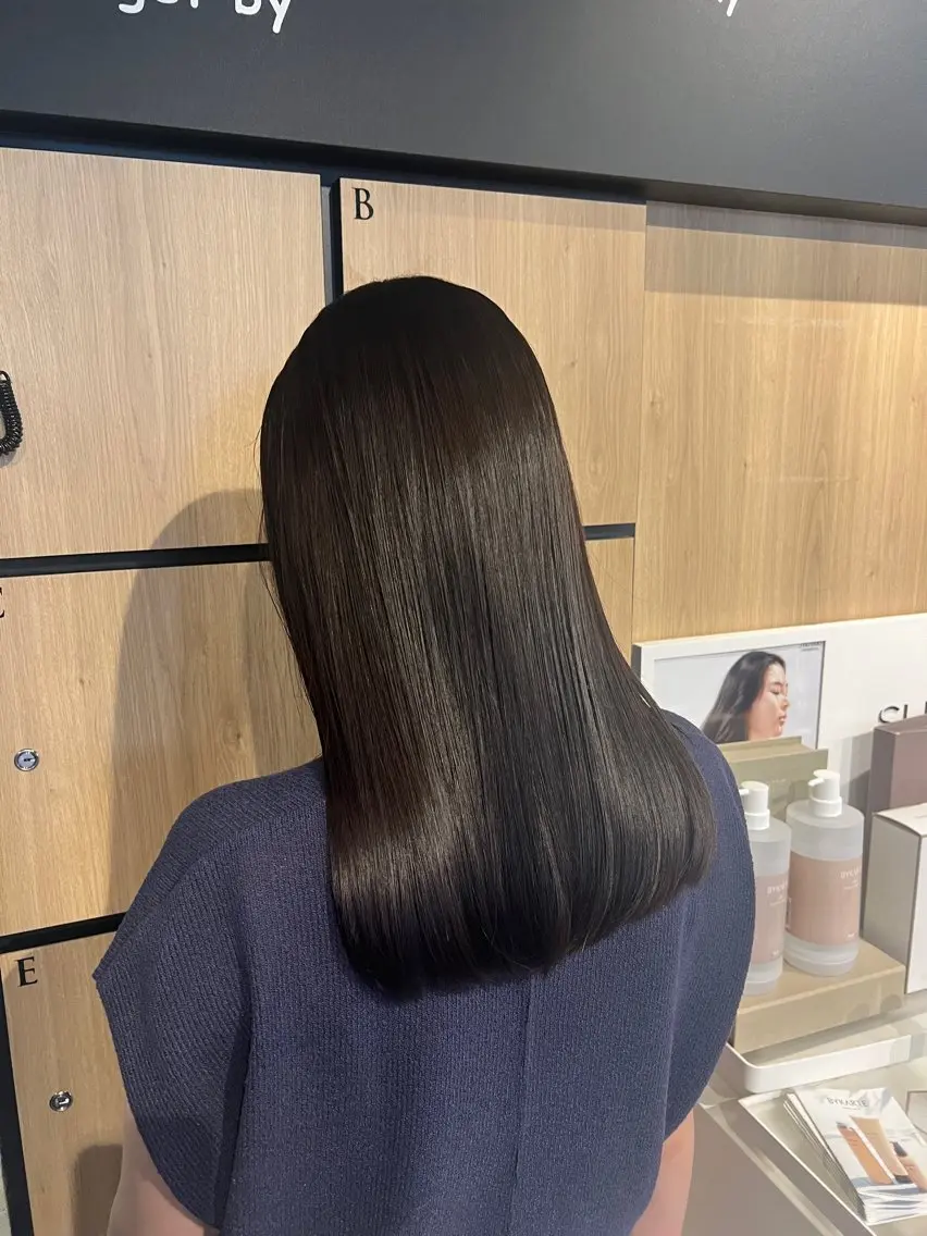 セミロング 髪質改善 トリートメント カット ヘアカラー トリートメント 髪質改善サロン 梅田/ヨナミネのヘアスタイル