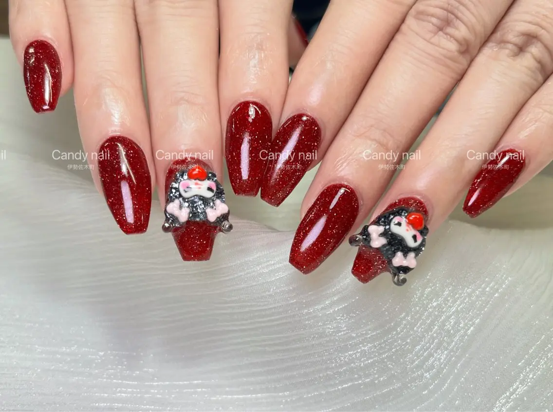 ネイル candy nail 韓国風ワンホンネイルのネイルデザイン