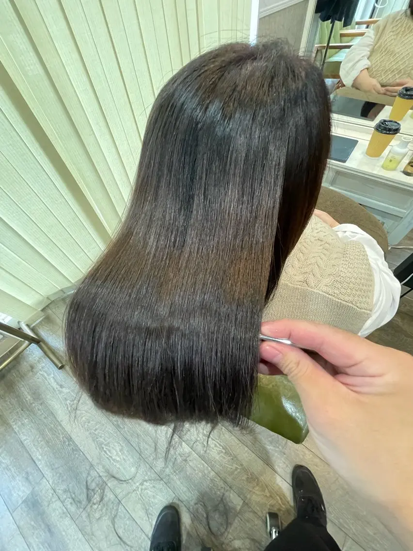 ショート カラー パーマ 美髪矯正/髪質改善/ 福崎航平のヘアスタイル