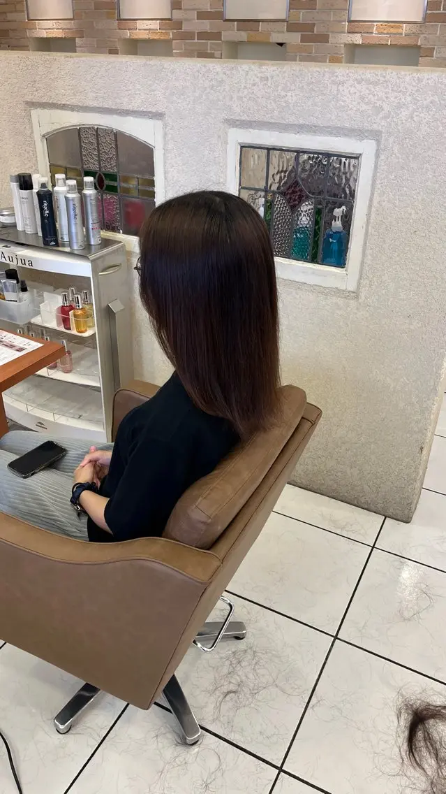ミディアム カット 🫧艶 ×透明感🫧 吉田 陽菜のヘアスタイル