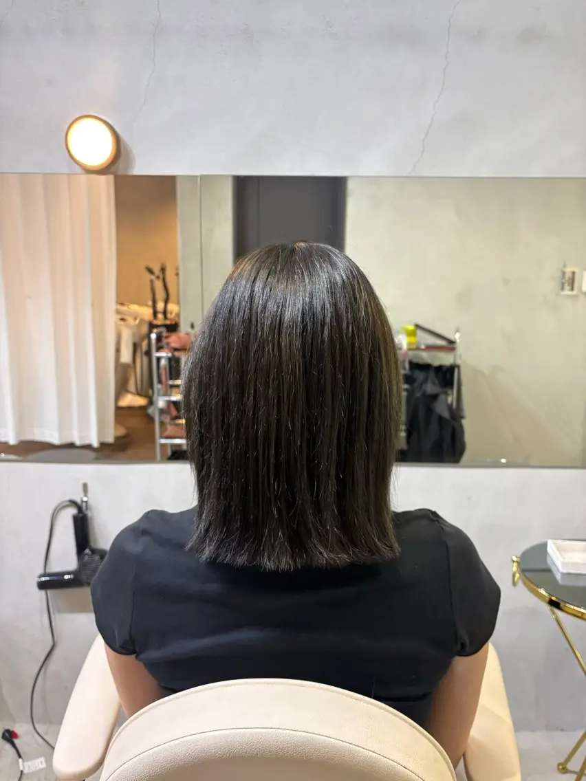 カラー ベージュカラー オリーブベージュ ヘアカラー 松井   結愛/ ユアのヘアスタイル