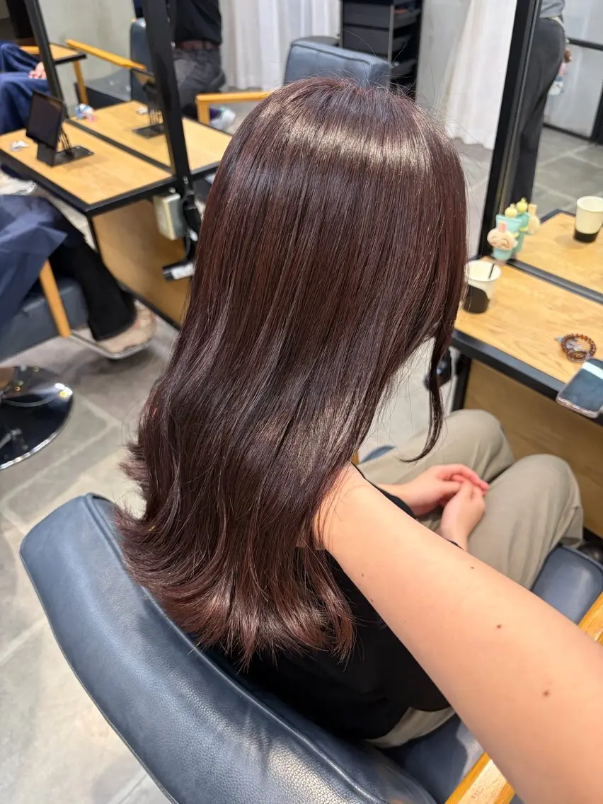 セミロング カラー カット ヘアカラー トリートメント アニメオタク美容師/ 艶カラーmiharuのヘアスタイル