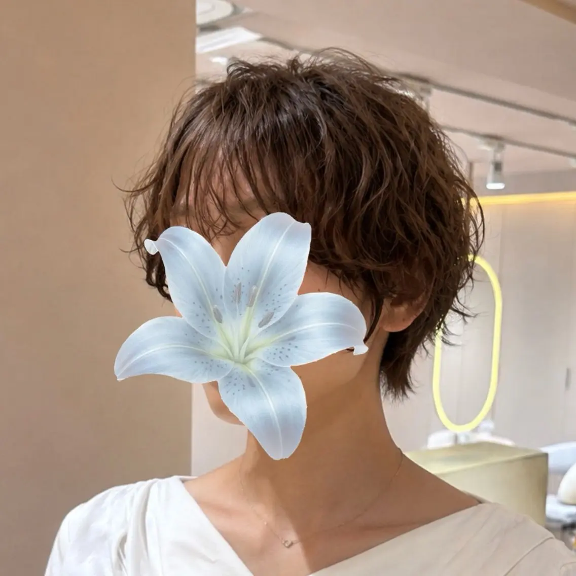 ショート パーマ パーマ特化 透明感カラー/めいのヘアスタイル