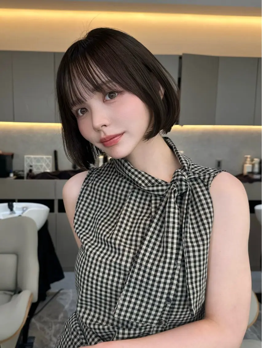カラー ヘアカラー トリートメント 小西 鈴奈のヘアスタイル