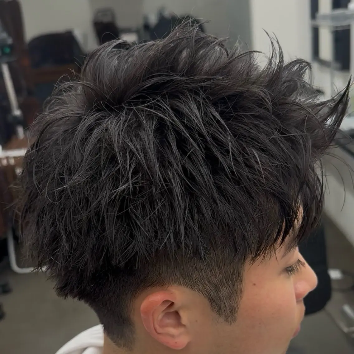 ショート メンズ アップバング ショートヘア カット 西川 佑樹のヘアスタイル