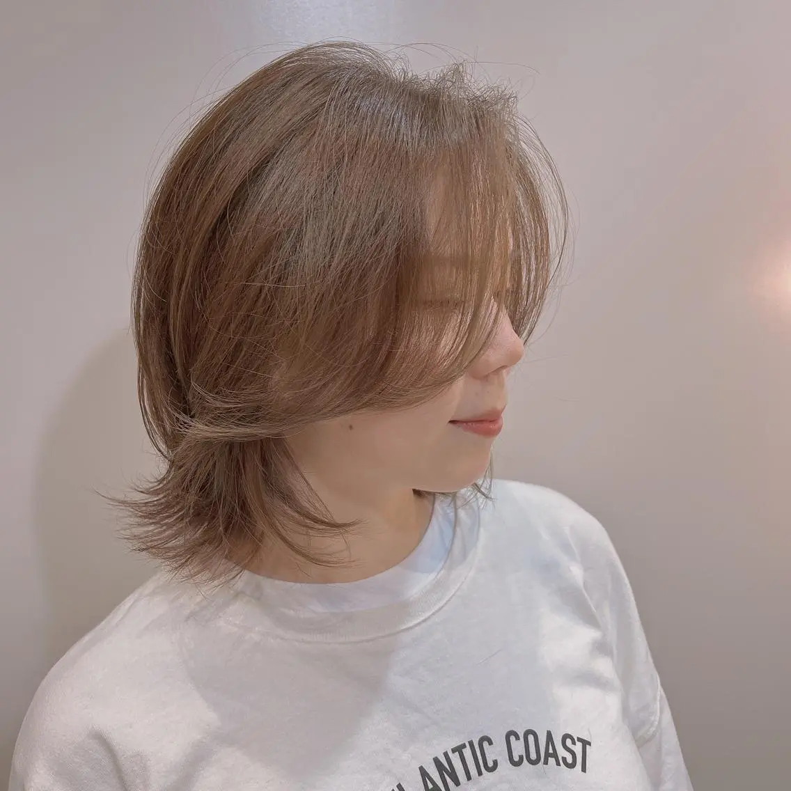 ミディアム カット ヘアカラー トリートメント パーソナルカラー lapiax阿部のヘアスタイル