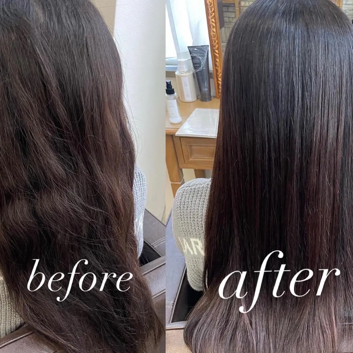 セミロング 髪質改善矯正特化 🇰🇷amiruのヘアスタイル