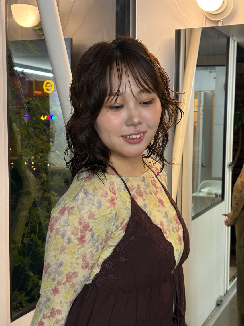 ミディアム パーマ カット パーマ ayuka boyのヘアスタイル
