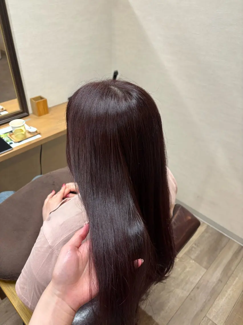 ロング 竹本 梨夢のヘアスタイル