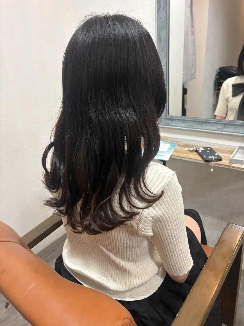 セミロング レイヤーカット カット ERII /伏見 カットモデル募集中！のヘアスタイル