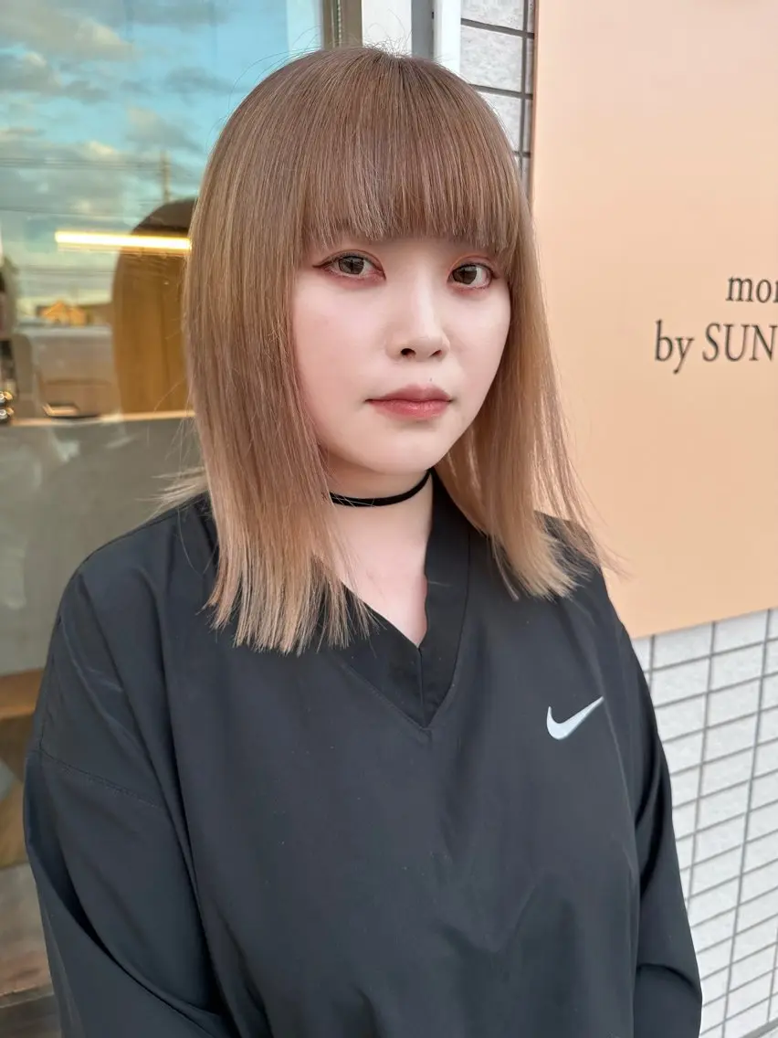 ミディアム カラー 東浦和morrow SERINAのヘアスタイル