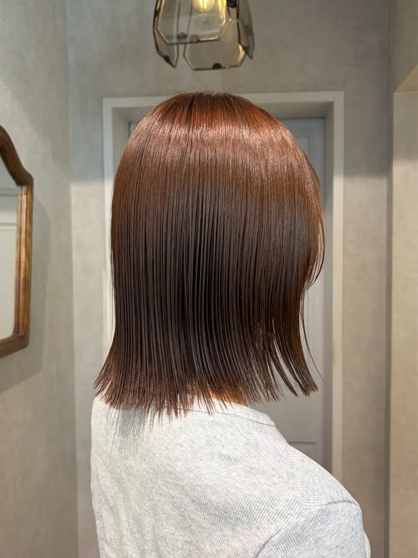 ミディアム カラー ヘアカラー 透明感カラー🫧🎀 まりなのマツエク・マツパデザイン