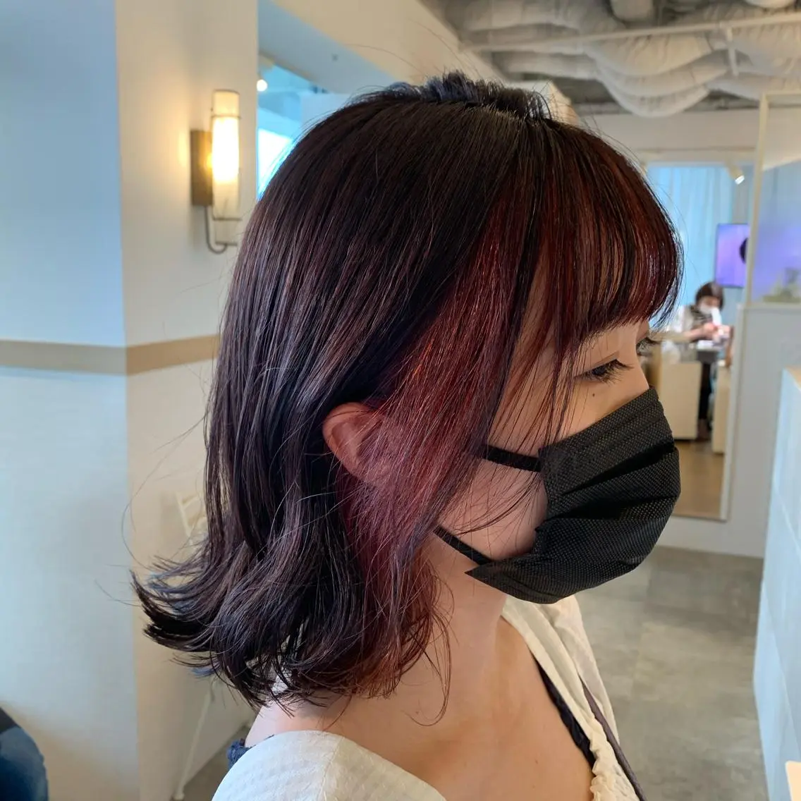ミディアム カラー インナーカラー ヘアカラー トリートメント 早稲田/ショート/ 髪質改善/艶カラーのヘアスタイル