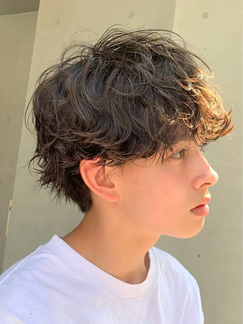 ショート パーマ メンズ カット パーマ fifth/メンズ/ シャドウパーマ/せなのヘアスタイル